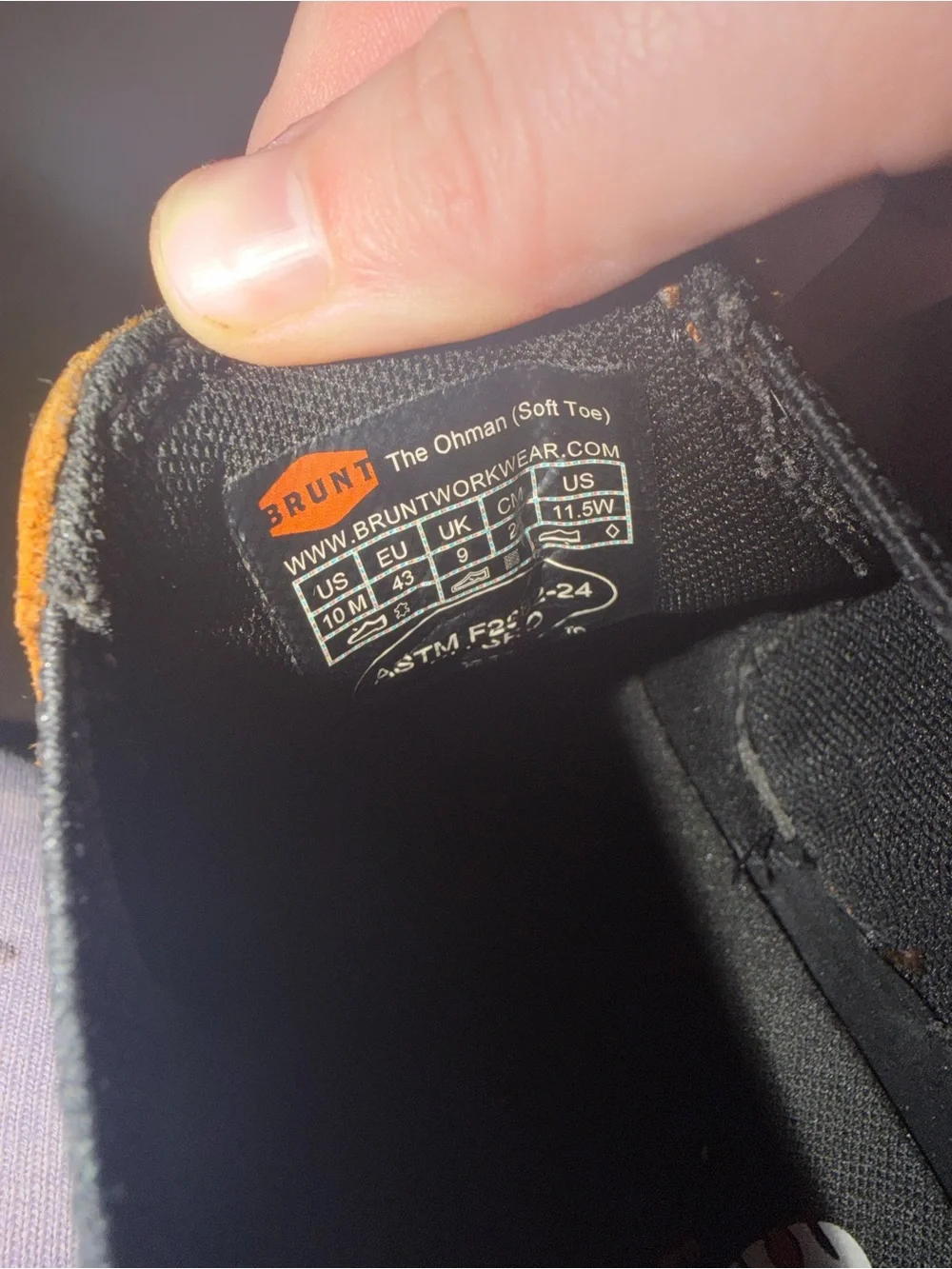 Men's Brunt soft toe boots